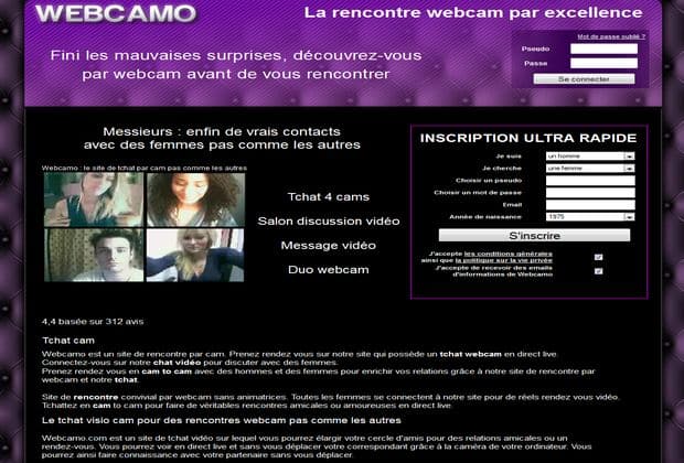site et avis webcamo.com